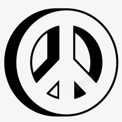 六十年代和平嬉皮士爱图标高清图片