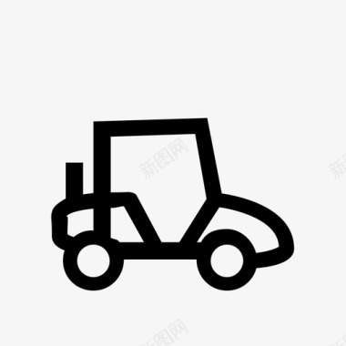 高尔夫球车汽车玩具图标图标