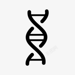 基因DNA和显微镜dna生物学细胞图标高清图片