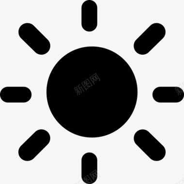 太阳天气预报夏季图标图标