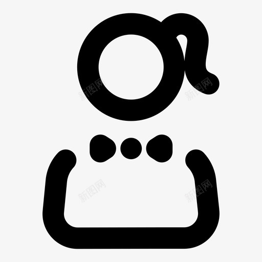 女酒保用户图标svg_新图网 https://ixintu.com 女 服务员 用户 用户人物轮廓 酒保