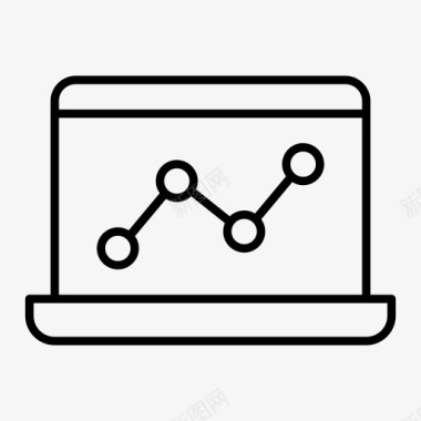 统计笔记本电脑笔记本电脑界面笔记本电脑屏幕图标图标