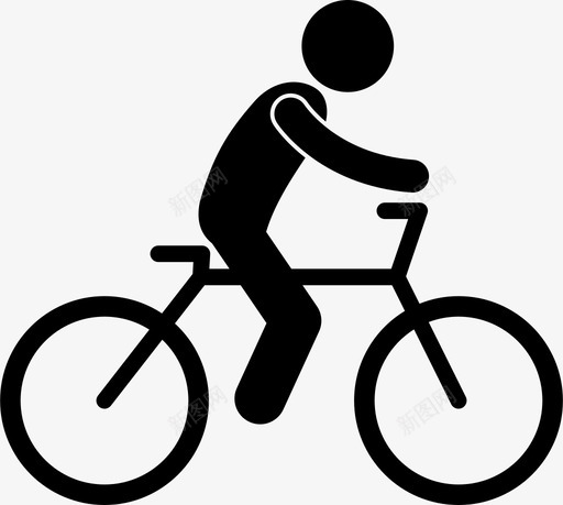 骑自行车人们户外公园活动图标svg_新图网 https://ixintu.com 人们户外公园活动 骑自行车