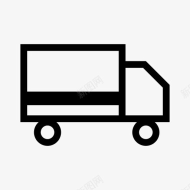 货运卡车商业送货卡车图标图标