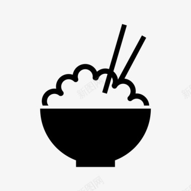 碗筷子吃的图标图标