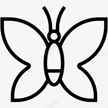 蝴蝶昆虫帝王图标图标