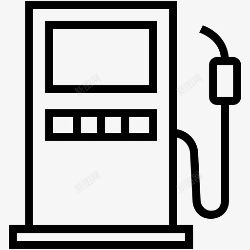 加油站加油泵运输线图标集合svg_新图网 https://ixintu.com 加油泵 加油站 运输线图标集合