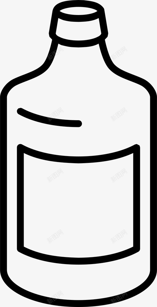 瓶子饮料玻璃杯图标svg_新图网 https://ixintu.com 标签 玻璃杯 瓶子 饮料