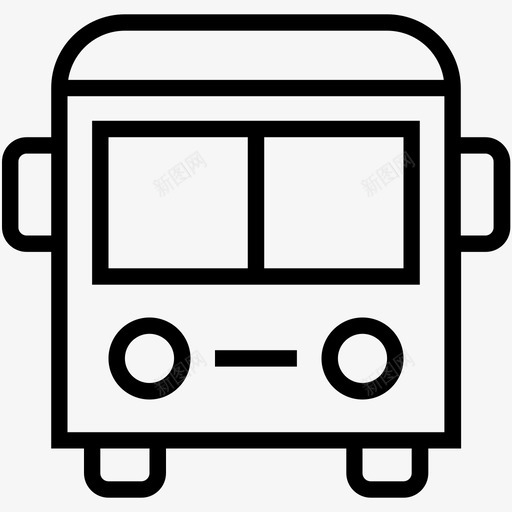 巴士汽车校车图标svg_新图网 https://ixintu.com 交通工具 巴士 教育图标集合 校车 汽车 车辆