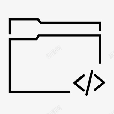 文件夹代码应用程序编码图标图标