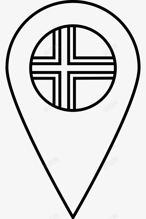 法罗群岛国家欧洲图标svg_新图网 https://ixintu.com 世界国旗地图标记 国家 国旗 欧洲 法罗群岛