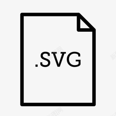 svg文件应用程序和文件类型图标图标