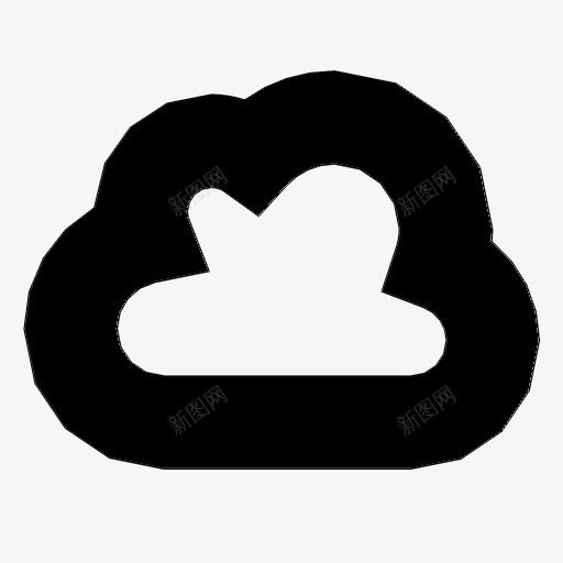 云icloud互联网图标svg_新图网 https://ixintu.com icloud 云 互联网 在线 服务器