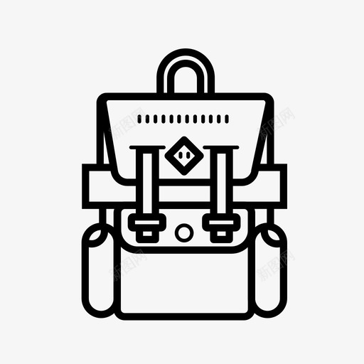 背包包手提包图标svg_新图网 https://ixintu.com 包 手提包 旅行包 背包