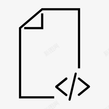 文件代码html编程图标图标