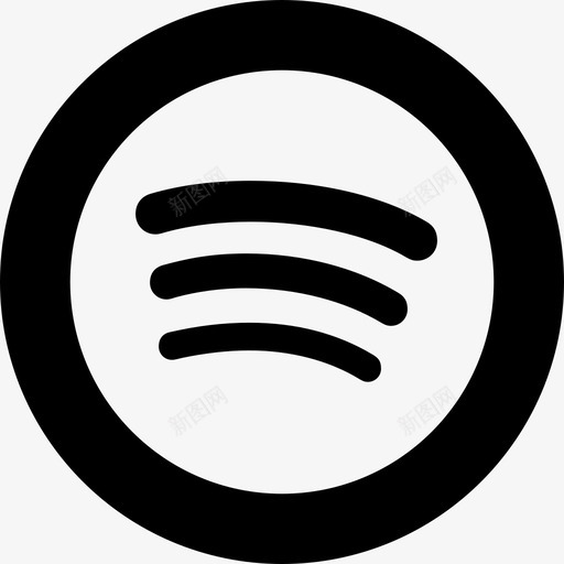 Spotify徽标社交社交图标圆形svg_新图网 https://ixintu.com Spotify徽标 社交 社交图标圆形