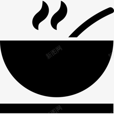 热汤碗食物超图标图标