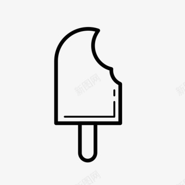 冰淇淋冰棍棒棒糖图标图标