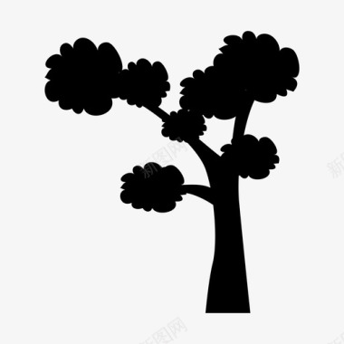 树木乔木植物图标图标