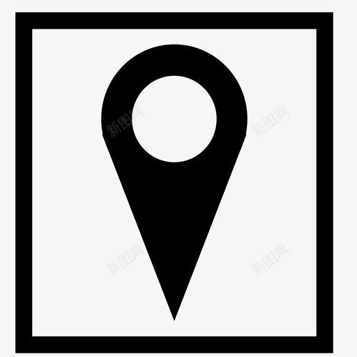 gps方块谷歌地图导航图标svg_新图网 https://ixintu.com gps方块 导航 方形输入按钮 用户界面 触摸屏按钮 谷歌地图