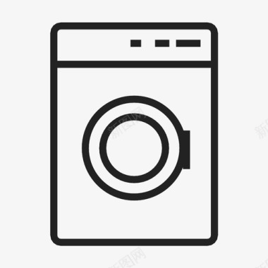 洗衣机干洗机图标图标