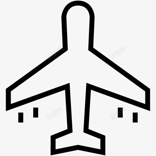 飞机航空旅行运输线图标集合svg_新图网 https://ixintu.com 航空旅行 运输线图标集合 飞机