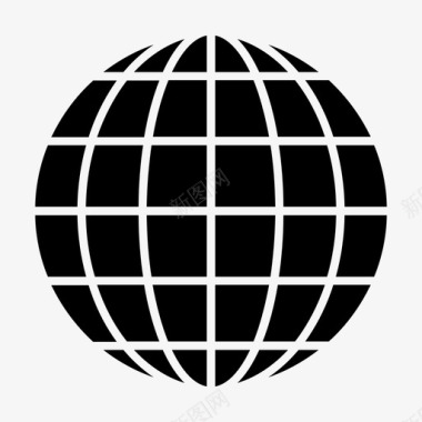 全球全球化国际图标图标