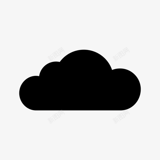 云数据sass图标svg_新图网 https://ixintu.com sass 云 创业 数据 服务