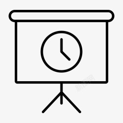 屏幕闹钟屏幕时钟提醒时间表图标高清图片