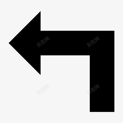 向左上翻箭头标志方向图标svg_新图网 https://ixintu.com 向左上翻 导航 方向 方向标志 箭头方向 箭头标志