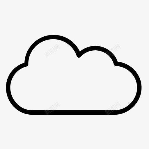 云云计算云服务图标svg_新图网 https://ixintu.com 云 云数据 云服务 云计算 天气