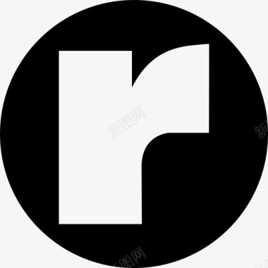 Ryze社交标志圆形社交图标图标