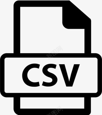 csv文件扩展名文件格式图标图标