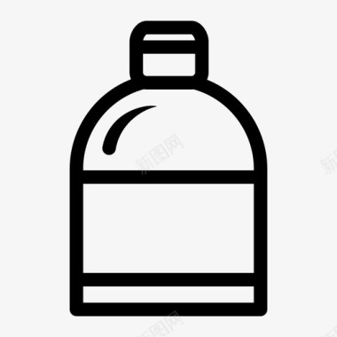 漱口液奶瓶口腔清新剂图标图标