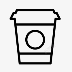 咖啡店员工星巴克咖啡杯咖啡店图标高清图片