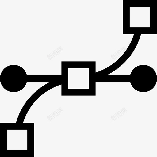 向量贝塞尔曲线拔模图标svg_新图网 https://ixintu.com 向量 工具 拔模 点 贝塞尔曲线