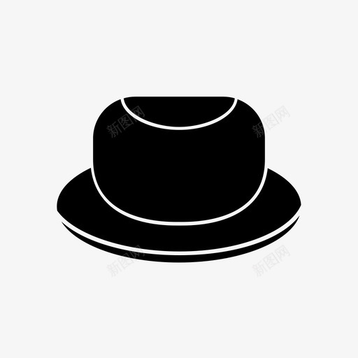 帽子衣服软呢帽图标svg_新图网 https://ixintu.com 先生们 头 帽子 衣服 软呢帽