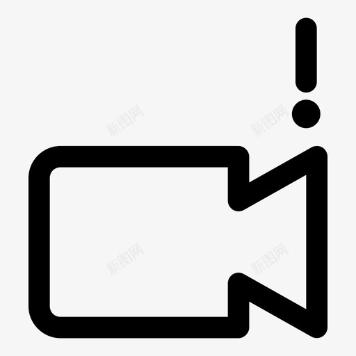 摄像机警告艺术画廊图标svg_新图网 https://ixintu.com 录像机 摄像机警告 摄影 照片 画廊 艺术