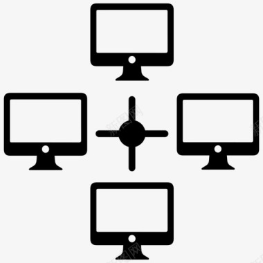 网络共享云计算计算机图标图标