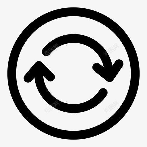 反馈箭头循环图标svg_新图网 https://ixintu.com 刷新 反馈 反馈图标 反馈循环 循环 箭头