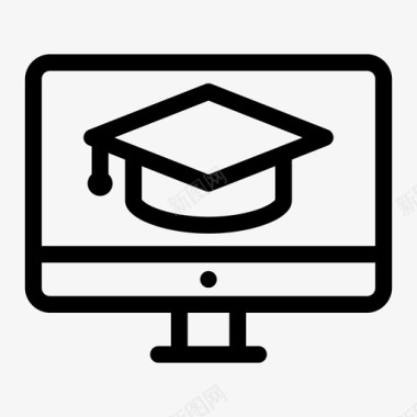 教育监视器计算机屏幕监视器dekstop图标图标