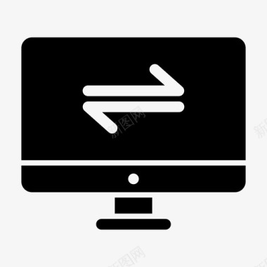 数据传输监视器计算机屏幕监视器dekstop图标图标