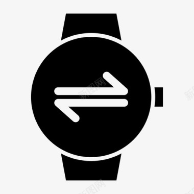 数据传输智能手表时钟设备图标图标