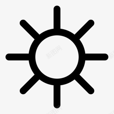 太阳光夜图标图标
