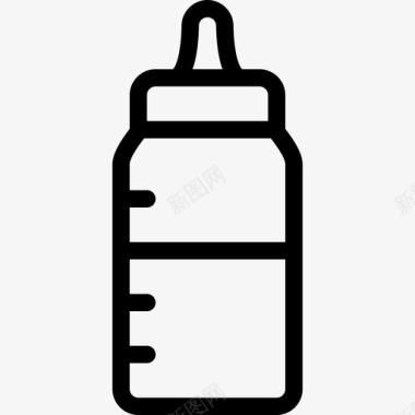 婴儿奶瓶儿童童年图标图标