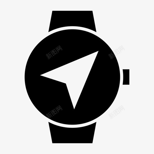 导航智能手表时钟设备图标svg_新图网 https://ixintu.com 导航智能手表 技术 时钟 智能手表 设备
