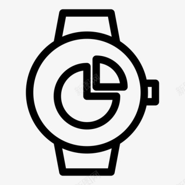 smartwatch饼图业务正图图标图标