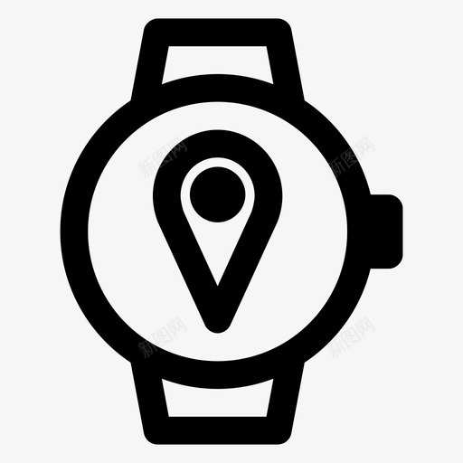 位置智能手表苹果智能手表地图pin图标svg_新图网 https://ixintu.com 位置智能手表 地图pin 技术 时间 智能手表 苹果智能手表