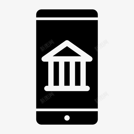 银行智能手机安卓手机通知图标svg_新图网 https://ixintu.com 安卓 屏幕通知 手机 手机通知 智能手机界面 银行智能手机