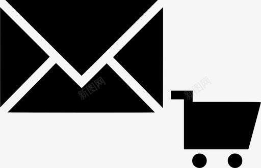 电子邮件购物车项目消息图标图标